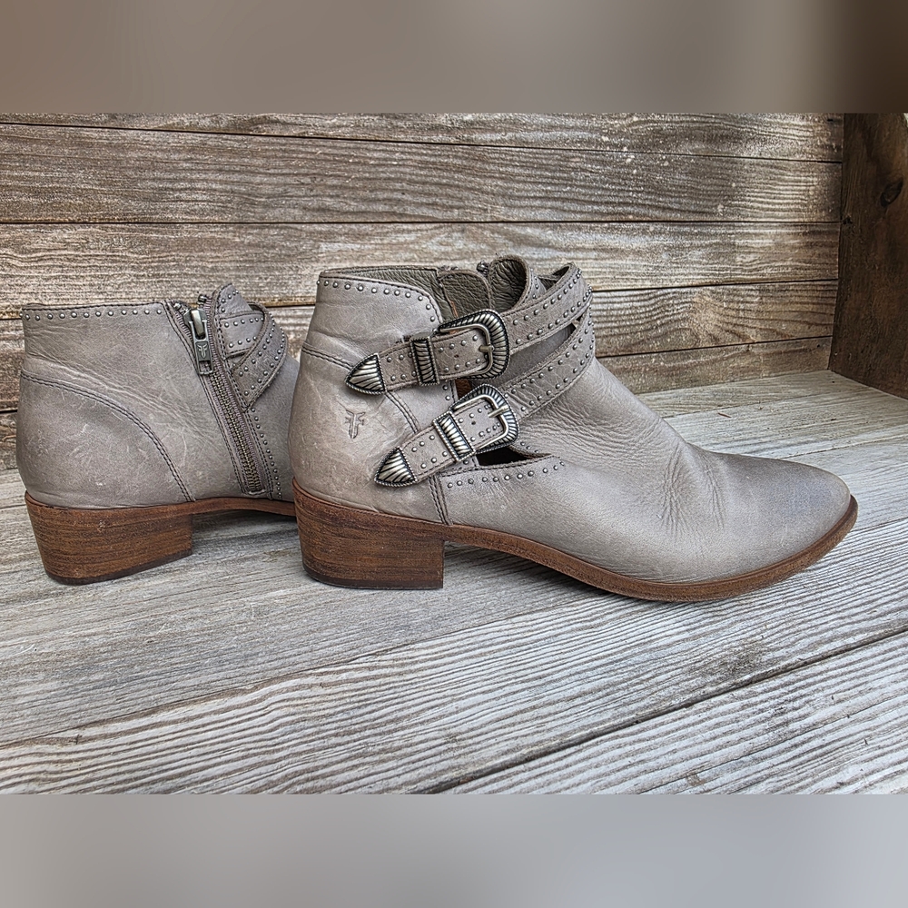 FRYE-Ray Deco Western Shootie/Bootie Ankle Boot Leather Size 9